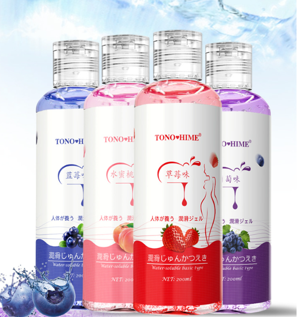 TONOHIME Fruit Flavor Lubricant High Capacity Human Water Soluble Lubricant Couple Sex Products